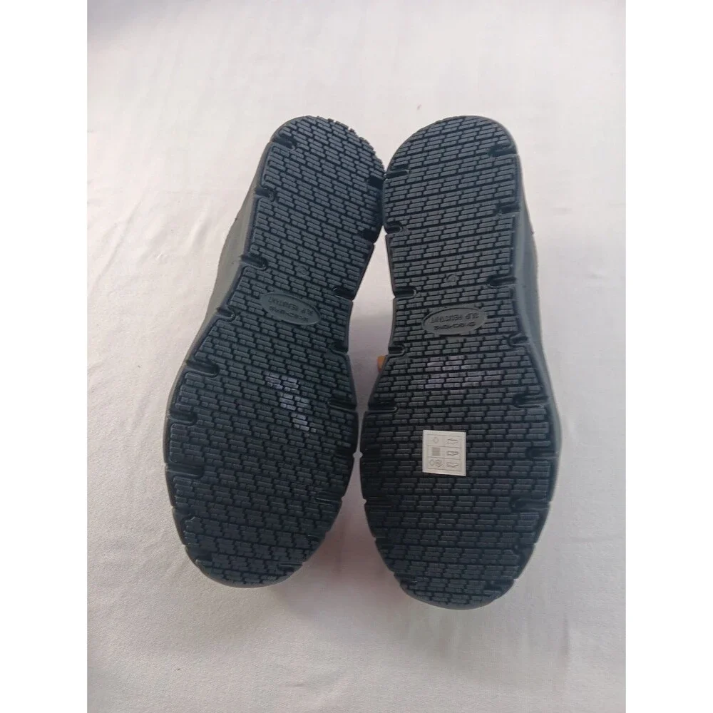 Skechers Work Nampa Knotly Slip Resistant Hands Free Slip-Ins Men’s 10.5 Black